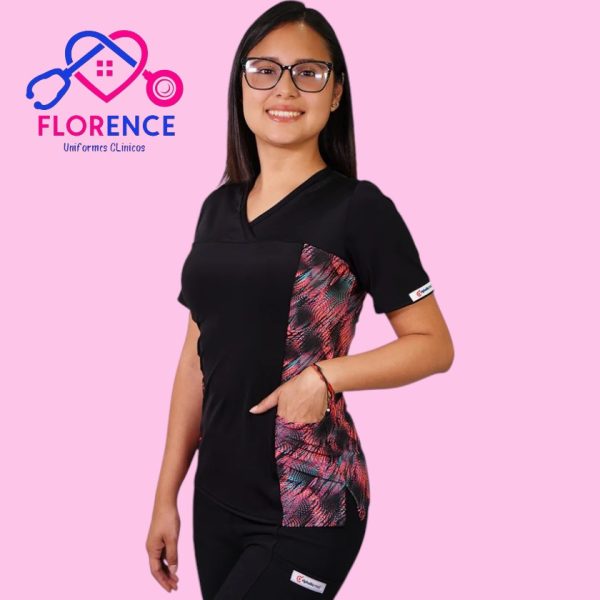 DELANTAL MUJER TELA ELASTICADO ESTAMPADO 2492