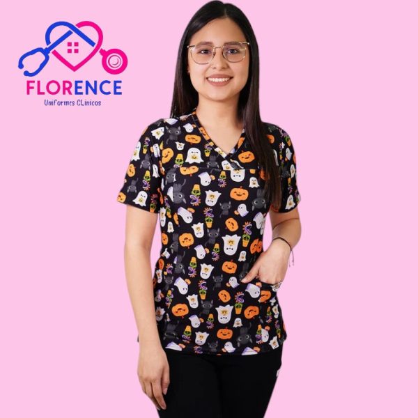 DELANTAL MUJER TELA ELASTICADO ESTAMPADO 2477