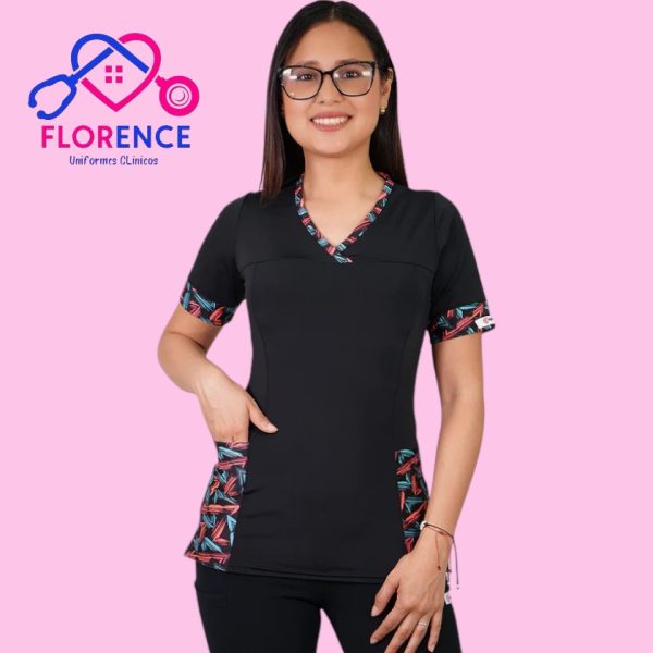 DELANTAL MUJER TELA ELASTICADO ESTAMPADO 108-4