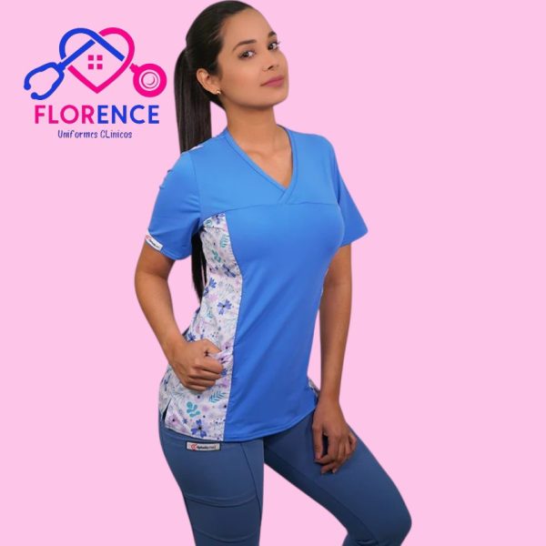 DELANTAL MUJER TELA ELASTICADO ESTAMPADO LQ-2