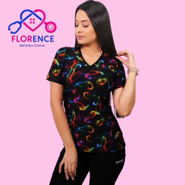 DELANTAL MUJER TELA ELASTICADO ESTAMPADO 2336