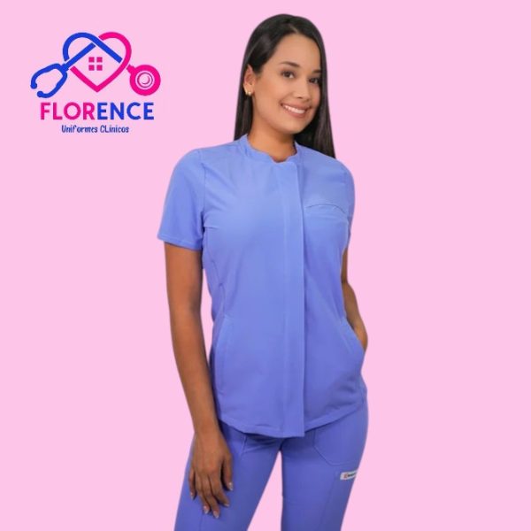 DELANTAL ANTIFLUIDO MODELO JAZMIN CELESTE