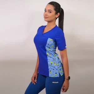 DELANTAL MUJER TELA ELASTICADO ESTAMPADO LQ-1