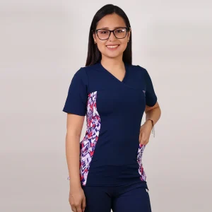 DELANTAL MUJER TELA ELASTICADO ESTAMPADO LQ-7