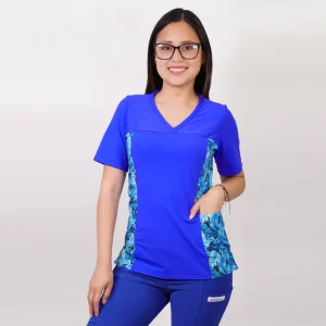 DELANTAL MUJER TELA ELASTICADO ESTAMPADO LQ-8