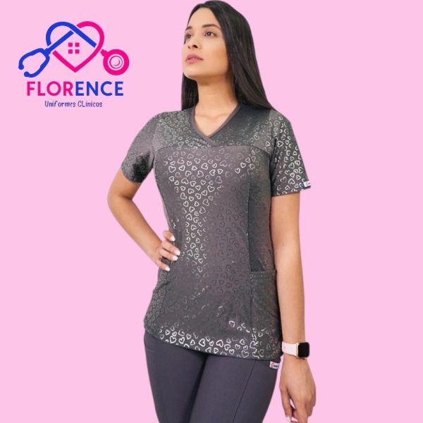 DELANTAL MUJER TELA ELASTICADO ESTAMPADO 2302