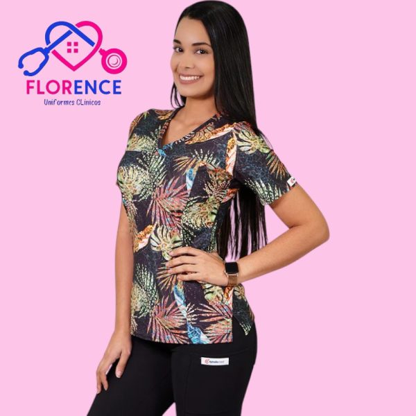 DELANTAL MUJER TELA ELASTICADO ESTAMPADO 2459