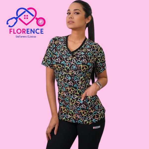 DELANTAL MUJER TELA ELASTICADO ESTAMPADO 2388