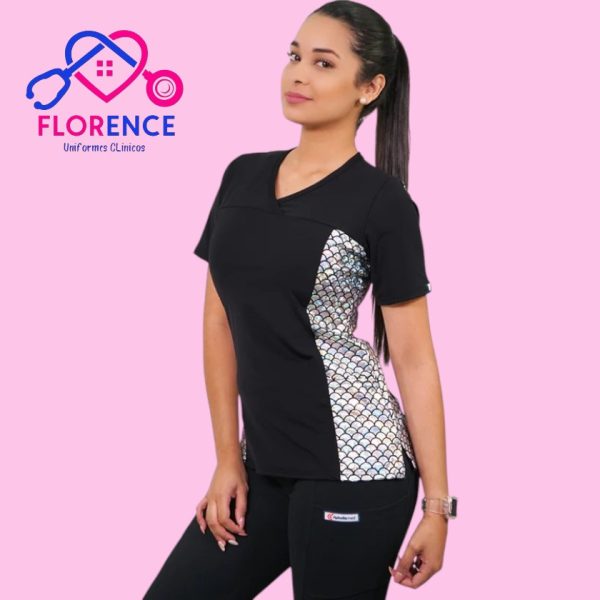 DELANTAL MUJER TELA ELASTICADO ESTAMPADO 2329
