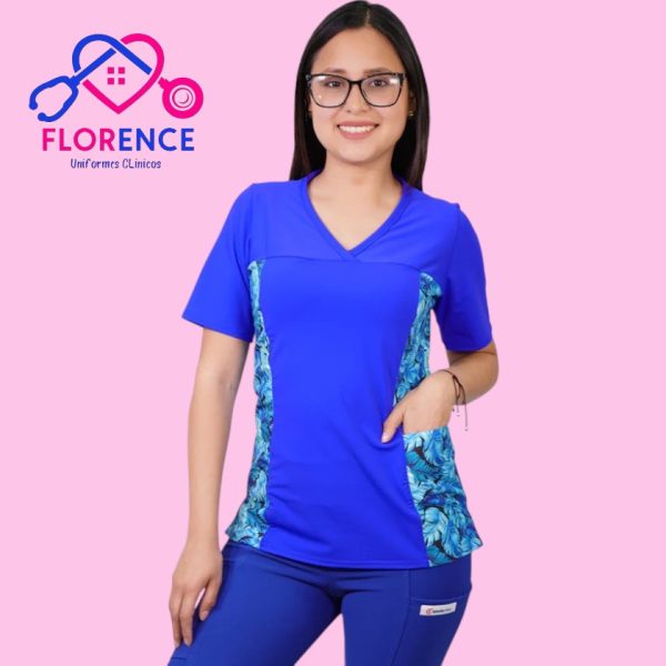 DELANTAL MUJER TELA ELASTICADO ESTAMPADO LQ-8