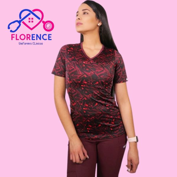 DELANTAL MUJER TELA ELASTICADO ESTAMPADO 2286