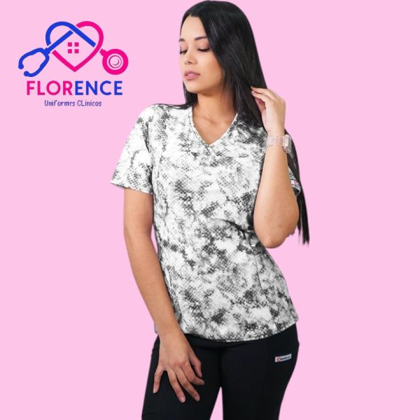 DELANTAL MUJER TELA ELASTICADO ESTAMPADO 2356