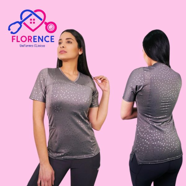 DELANTAL MUJER TELA ELASTICADO ESTAMPADO  2282