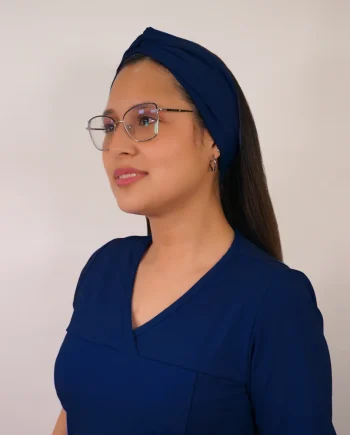Turbante clinico azul marino spandex tbt-1