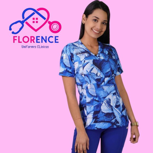 DELANTAL MUJER TELA ELASTICADO ESTAMPADO 2463