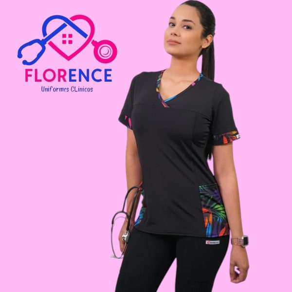 DELANTAL MUJER TELA ELASTICADO ESTAMPADO 108-2