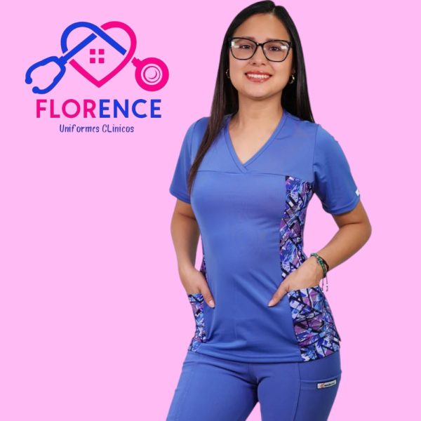 DELANTAL MUJER TELA ELASTICADO ESTAMPADO 2486