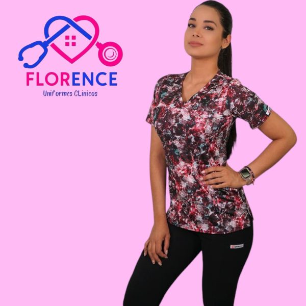 DELANTAL MUJER TELA ELASTICADO ESTAMPADO 2403