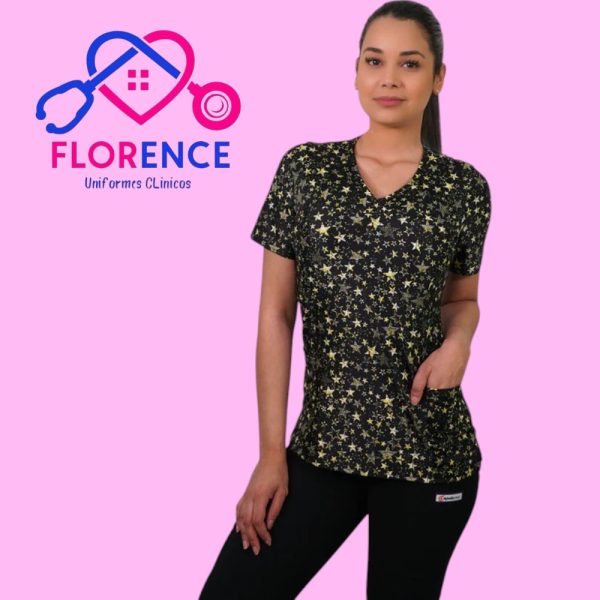 DELANTAL MUJER TELA ELASTICADO ESTAMPADO 2393