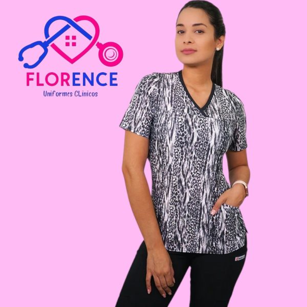 DELANTAL MUJER TELA ELASTICADO ESTAMPADO 2328
