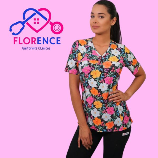 DELANTAL MUJER TELA ELASTICADO ESTAMPADO 2485