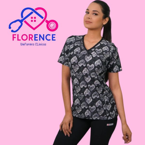 DELANTAL MUJER TELA ELASTICADO ESTAMPADO 2378