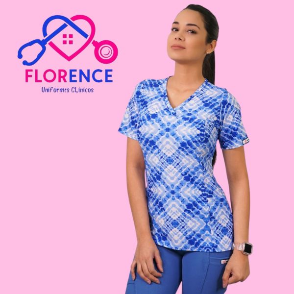 DELANTAL MUJER TELA ELASTICADO ESTAMPADO 2375