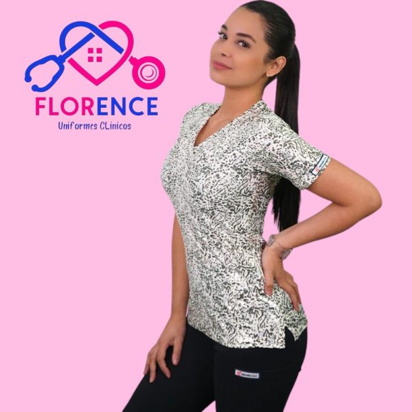 DELANTAL MUJER TELA ELASTICADO ESTAMPADO 2370