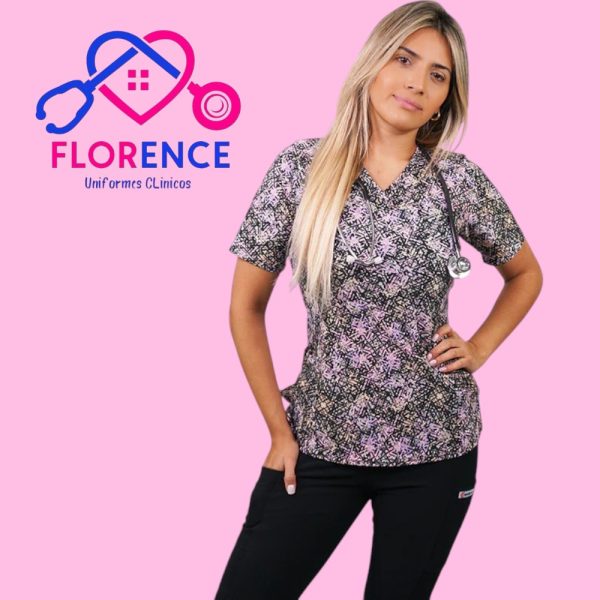 DELANTAL MUJER TELA ELASTICADO ESTAMPADO 2339