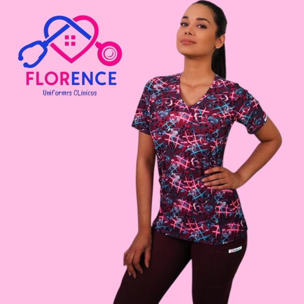 DELANTAL MUJER TELA ELASTICADO ESTAMPADO 2397