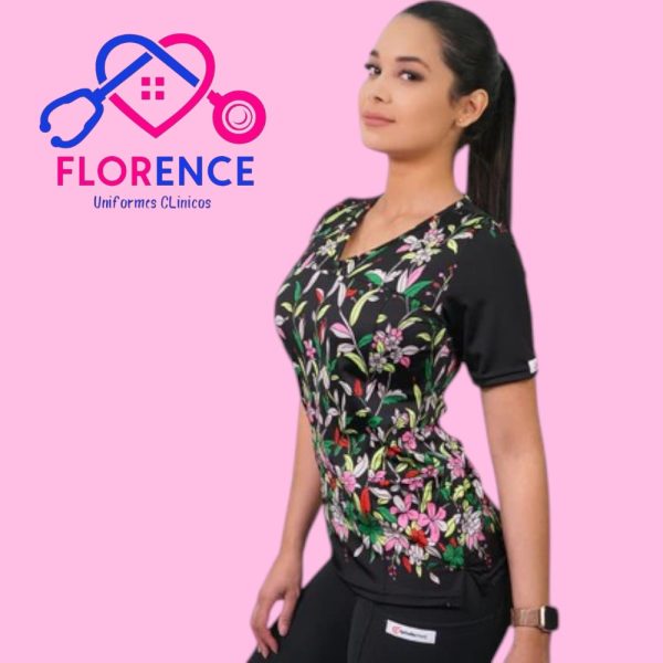 DELANTAL MUJER TELA ELASTICADO ESTAMPADO 2456