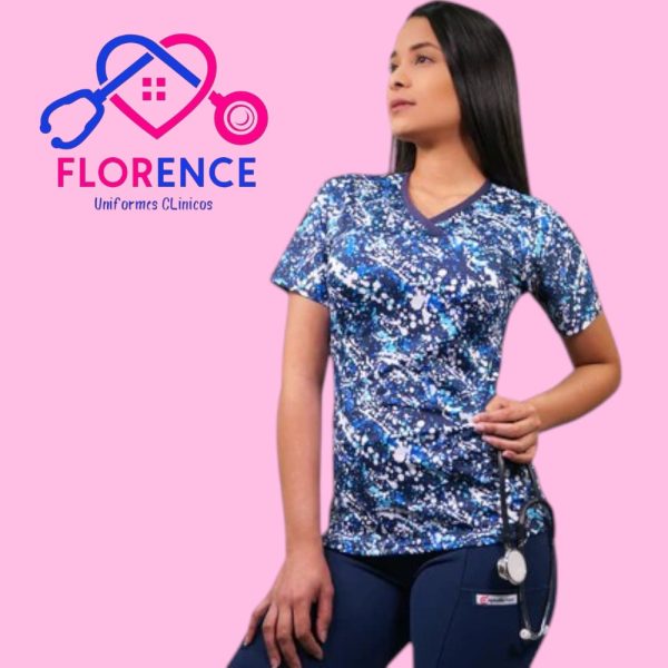 DELANTAL MUJER TELA ELASTICADO ESTAMPADO 2166