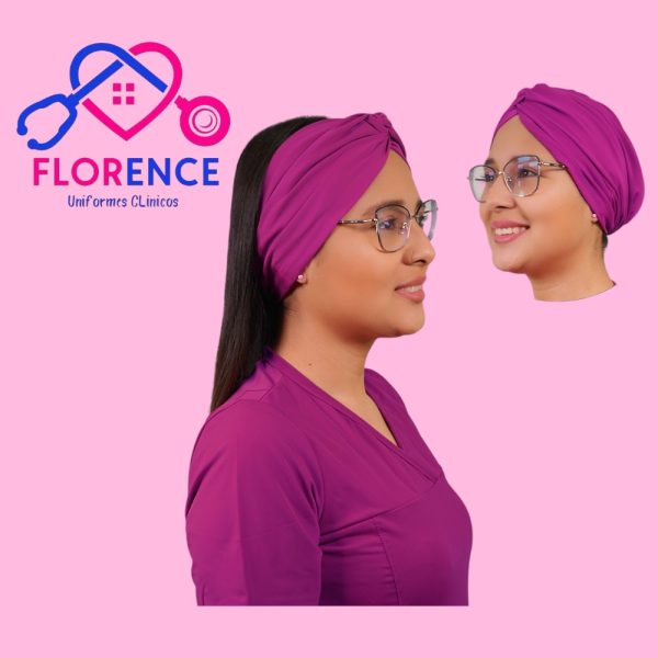 TURBANTE CLINICO VIOLETA SPANDEX TBT-26