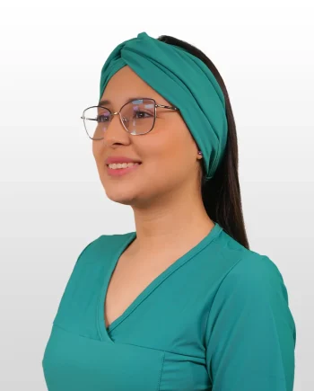 Turbante clinico turquesa spandex tbt-14