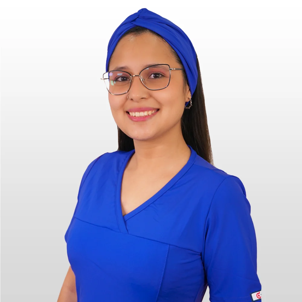 Turbante clinico azul rey spandex tbt-2