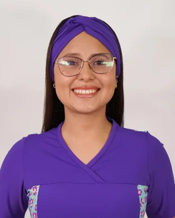 Turbante clinico morado spandex