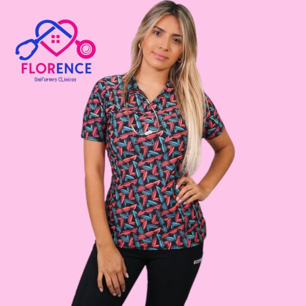 DELANTAL MUJER TELA ELASTICADO ESTAMPADO 2343