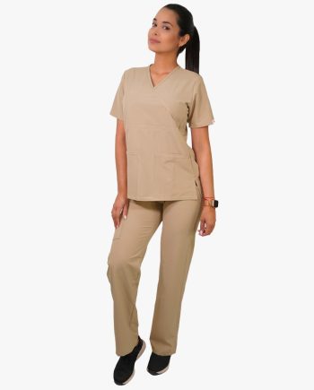 Conjunto antifluidos piel-pantalon recto