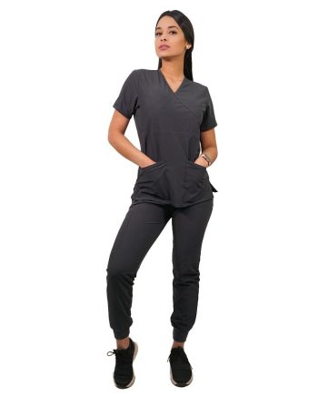 Conjunto antifluidos gris acero con jogger