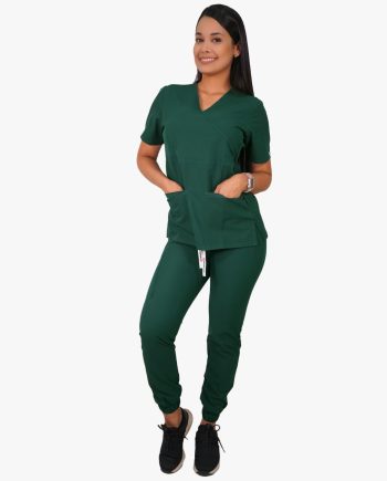 Conjunto antifluidos verde botella con jogger