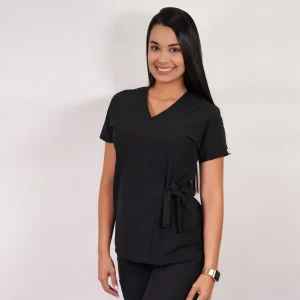 DELANTAL ANTIFLUIDO MODELO AZUCENA NEGRO-8