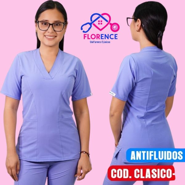 DELANTAL ANTIFLUIDO CLASICO CELESTE
