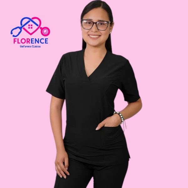 DELANTAL ANTIFLUIDO CLASICO NEGRO