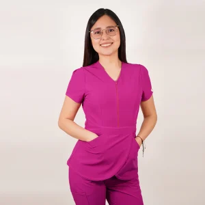 DELANTAL ANTIFLUIDO MODELO TULIPAN FUSCIA-13