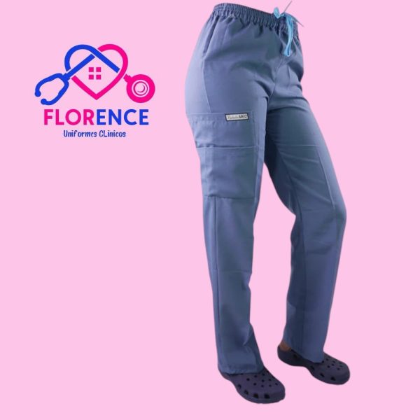 PANTALON TELA POPLIN CELESTE-812