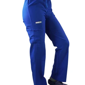 PANTALON TELA POPLIN AZUL REY-814