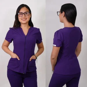 DELANTAL ANTIFLUIDO AZALEA MORADO-4