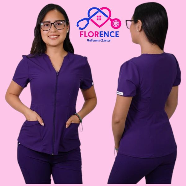 DELANTAL ANTIFLUIDO AZALEA MORADO