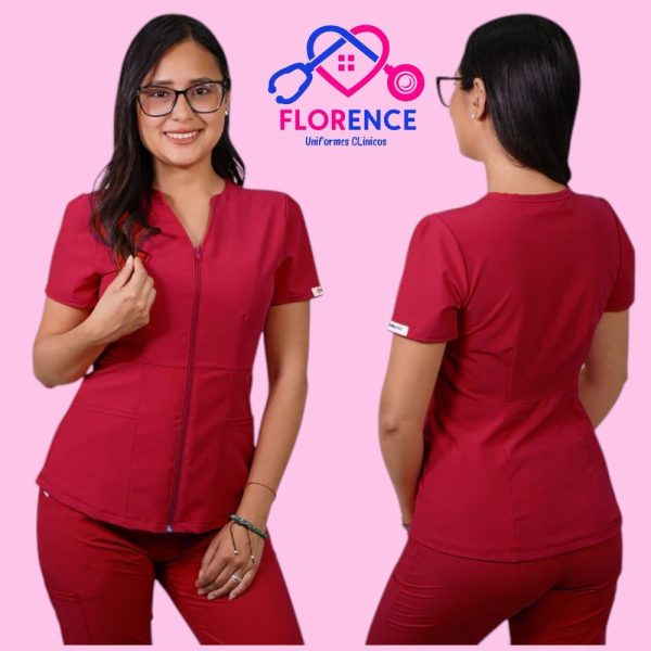 DELANTAL ANTIFLUIDO AZALEA ROJO