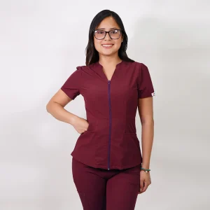 DELANTAL ANTIFLUIDO AZALEA BURDEO-6